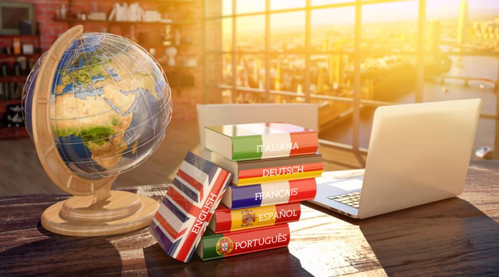 Language training for Business, English lessons.