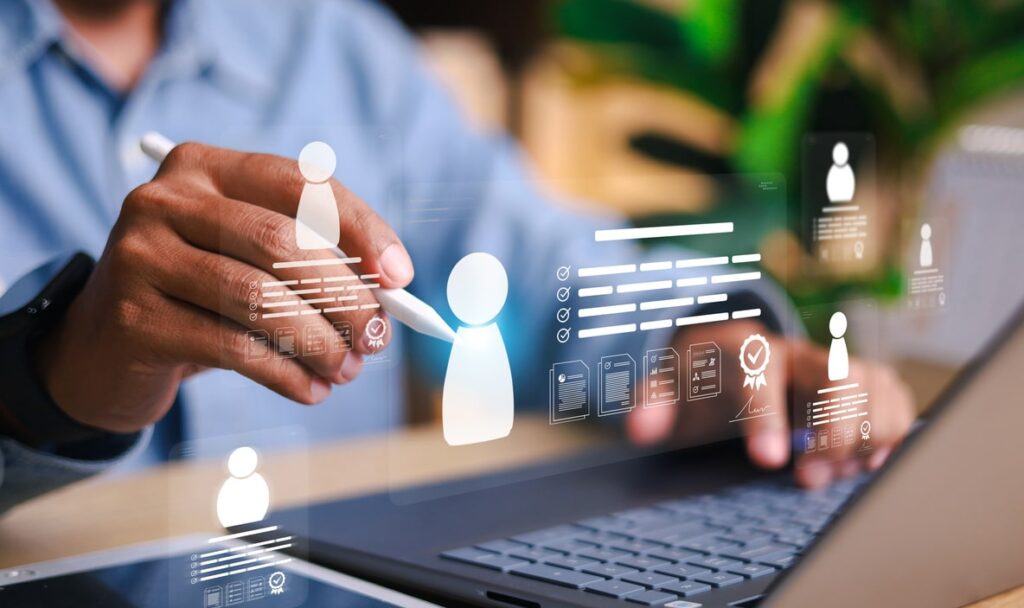 hr human resources recruitment team staff management. relationship management, human resources hr management recruitment employment headhunting concept.